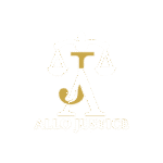 logo allo justice transparent white